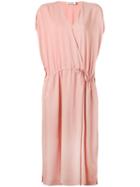Jil Sander - Wrap Dress - Women - Silk/viscose - 36, Pink/purple, Silk/viscose