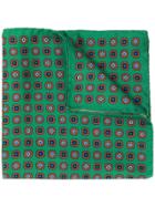 Eton All-over Print Pocket Scarf - Green