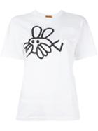 Peter Jensen Fish Rabbit T-shirt, Women's, Size: Large, White, Cotton