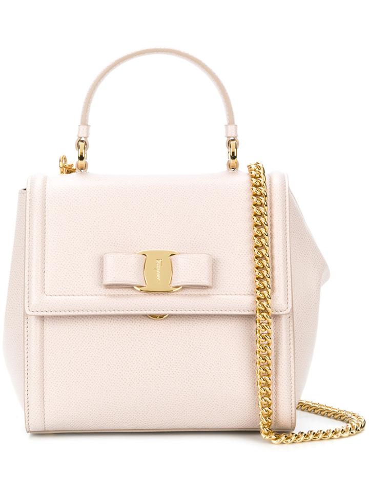 Salvatore Ferragamo Carrie Shoulder Bag - Pink & Purple
