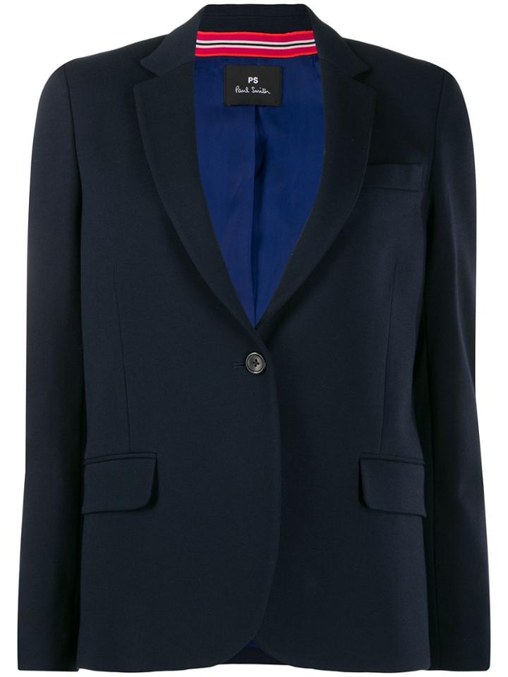 Ps Paul Smith Narrow Lapel Blazer - Blue