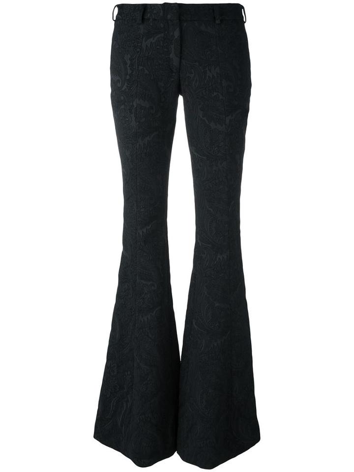 Faith Connexion Flared Trousers, Women's, Size: 38, Black, Cotton/polyester/polyamide/spandex/elastane