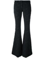 Faith Connexion Flared Trousers, Women's, Size: 38, Black, Cotton/polyester/polyamide/spandex/elastane