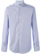 Lardini Long Sleeve Buttoned Shirt, Men's, Size: 42, Blue, Cotton