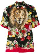 Dolce & Gabbana Floral Lion Print Shirt - Multicolour