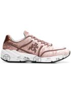 White Premiata Liu Sneakers - Pink