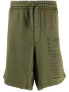 Moschino Army Label Bermuda Shorts - Green