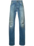 Kent & Curwen Distressed Jeans - Blue