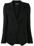 Ann Demeulemeester Single Button Blazer, Women's, Size: 38, Black, Virgin Wool