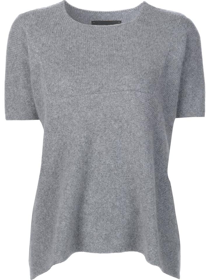 The Elder Statesman 'guatemala' Knit Top, Women's, Grey, Cashmere