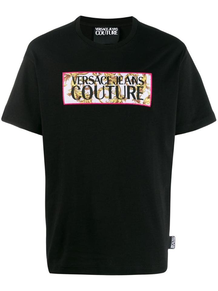 Versace Jeans Couture Baroque Logo T-shirt - Black