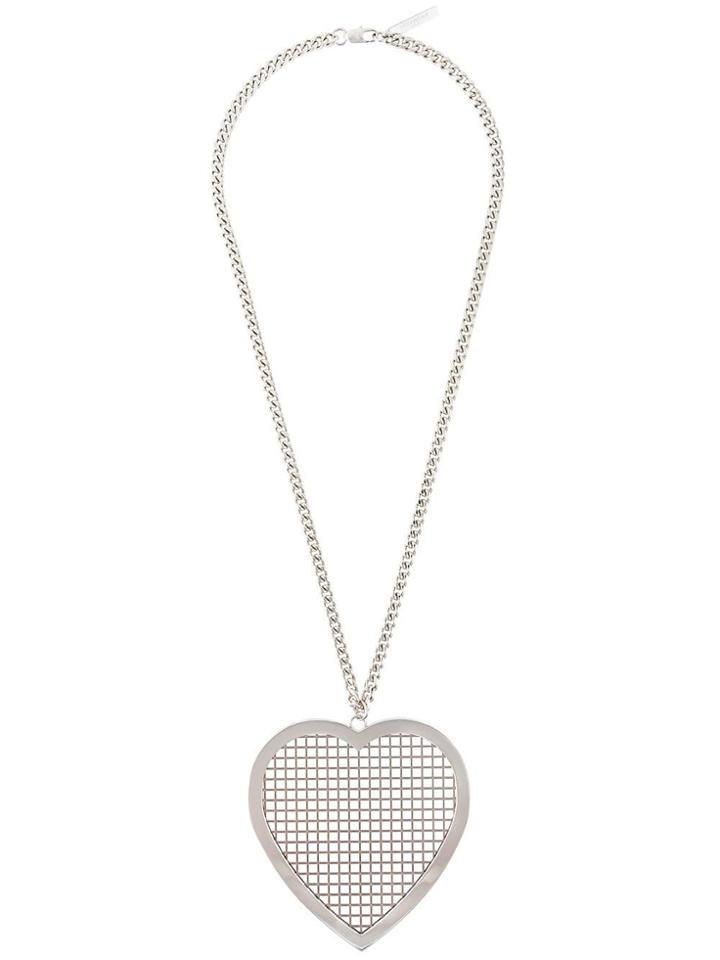 Givenchy Heart Pendant Necklace - Metallic