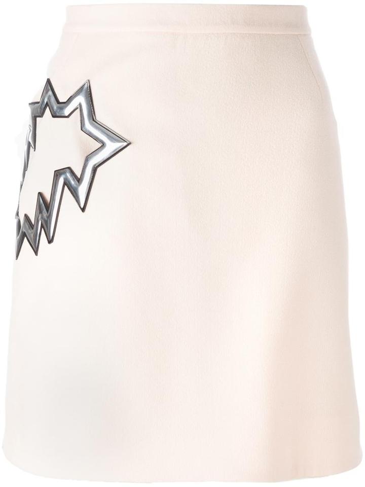 Christopher Kane Smash Pocket Skirt, Women's, Size: 42, Pink/purple, Silk/polyurethane/acetate/virgin Wool