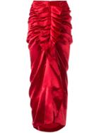 Manish Arora Ruffled Midi Skirt - Red