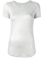 Majestic Filatures Metallic T-shirt, Women's, Size: I, Grey, Viscose/spandex/elastane