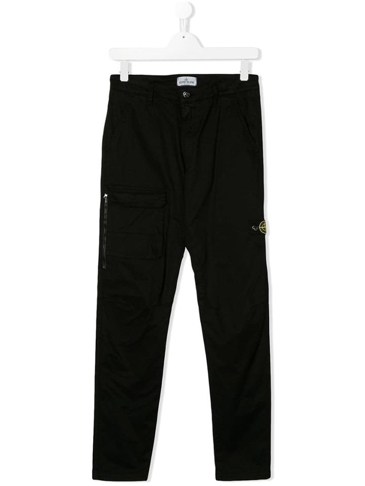 Stone Island Junior Slim Fit Jeans - Black