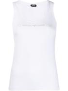 Emporio Armani Logo Vest Top - White
