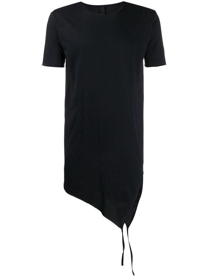 Army Of Me Asymmetric Longline T-shirt - Black