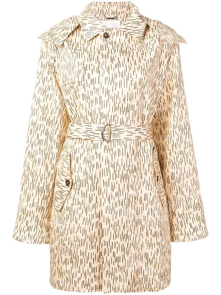 Chloé Belted Trench Coat - Neutrals