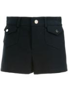 Red Valentino Fitted Pockets Embellished Shorts - Blue