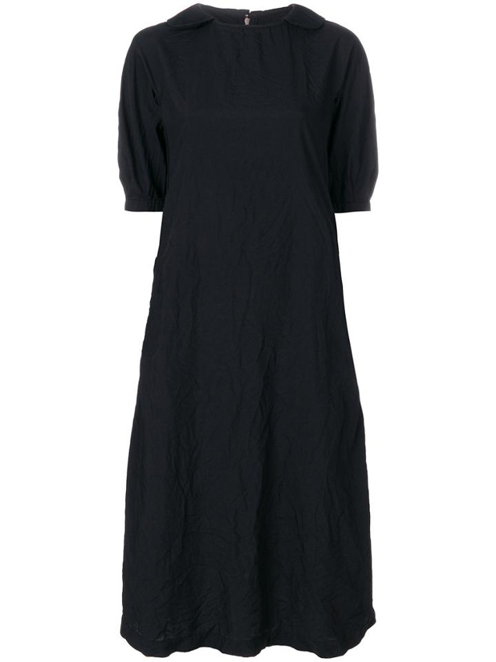 Comme Des Garçons Comme Des Garçons Crinkled Midi Dress - Black