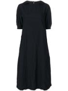 Comme Des Garçons Comme Des Garçons Crinkled Midi Dress - Black