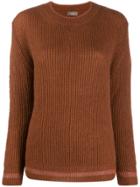 Altea Knitted Long Sleeve Jumper - Brown