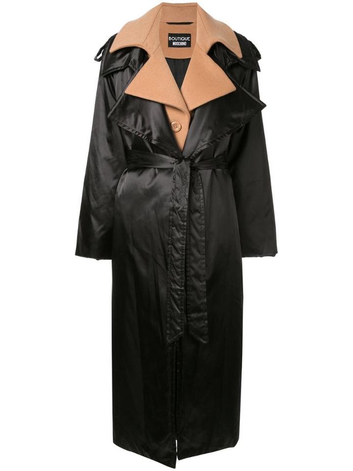 Boutique Moschino Layered-effect Trench Coat - Black