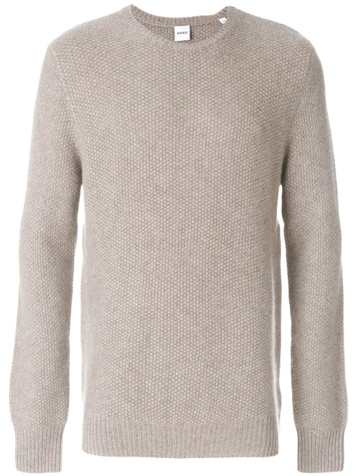 Aspesi Cashmere Knitted Sweater - Nude & Neutrals
