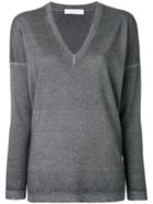 Cruciani V-neck Sweater - Grey