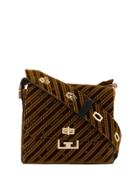 Givenchy Medium Eden Velvet Cross-body Bag - Brown
