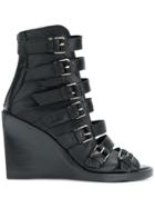 Ann Demeulemeester Blanche Strappy Buckled Sandals - Black