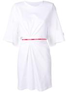 Circus Hotel Ruched T-shirt Dress - White