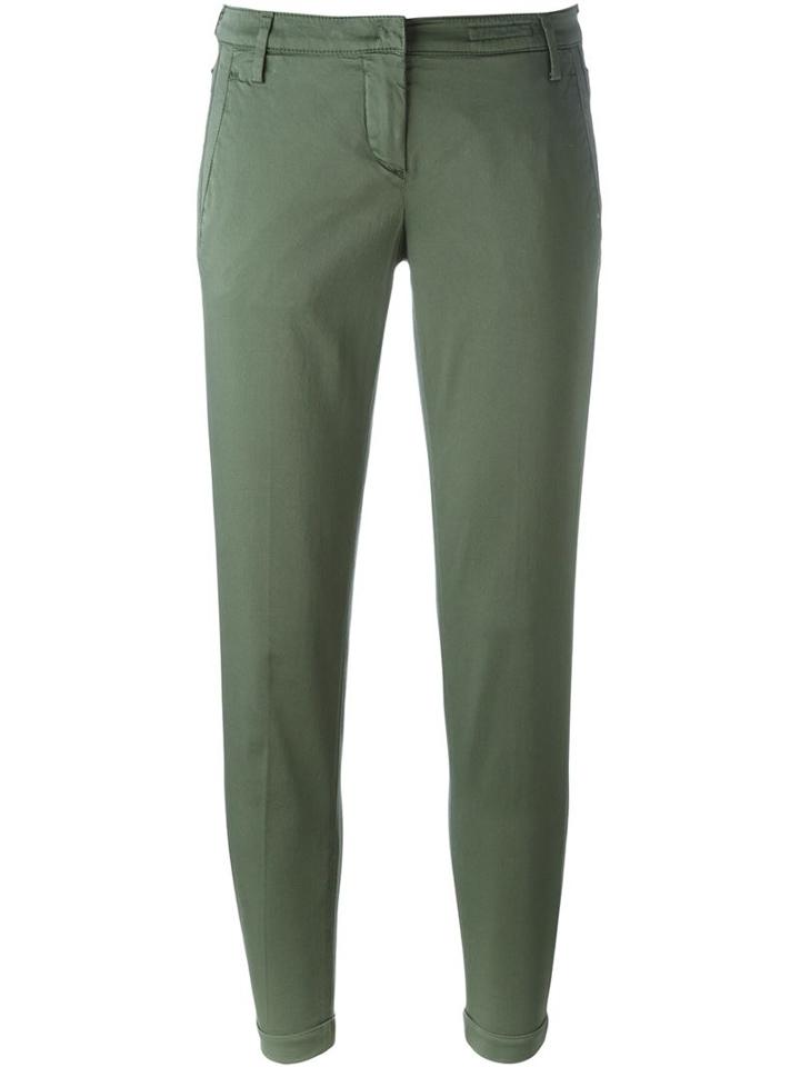 Jacob Cohen Brigitte Trousers, Women's, Size: 25, Green, Cotton/lyocell/spandex/elastane
