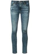 Ag Jeans - Skinny Distressed Jeans - Women - Cotton/polyurethane - 26, Blue, Cotton/polyurethane