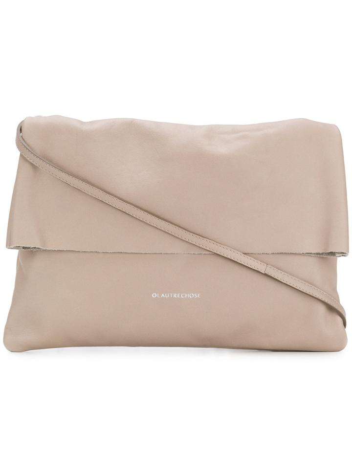 L'autre Chose Foldover Clutch - Nude & Neutrals