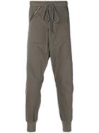 Ih Nom Uh Nit Drawstring Drop-crotch Trousers - Black