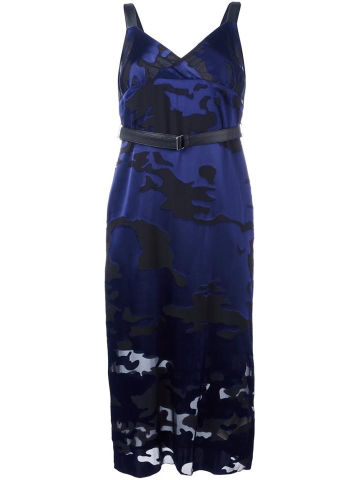 Diesel Camouflage Effect Midi Dress