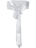Baja East Metallic Bandeaux With Ribbon Detailing