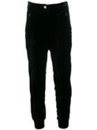 Derek Lam 10 Crosby Crinkled Velvet Jogger - Black