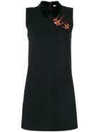 Miu Miu Bird Patch Shift Dress - Black
