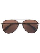 Mcq By Alexander Mcqueen Eyewear Aviator Sunglasses - Metallic