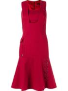 Giuliana Romanno Sleeveless Fitted Dress, Women's, Size: 36, Red, Cotton/spandex/elastane/acetate