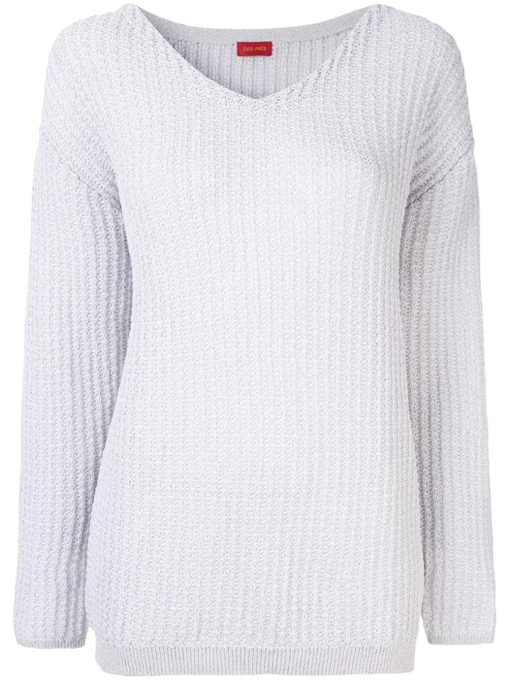 Des Prés Dropped Shoulder Jumper - Grey