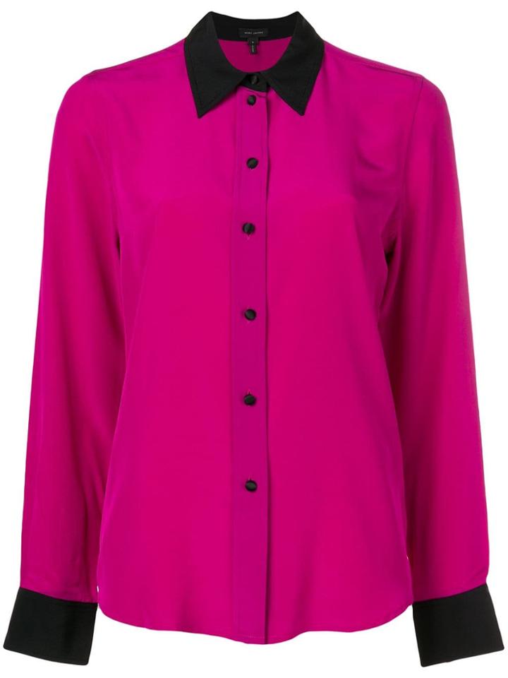 Marc Jacobs Contrast-trim Shirt - Pink & Purple