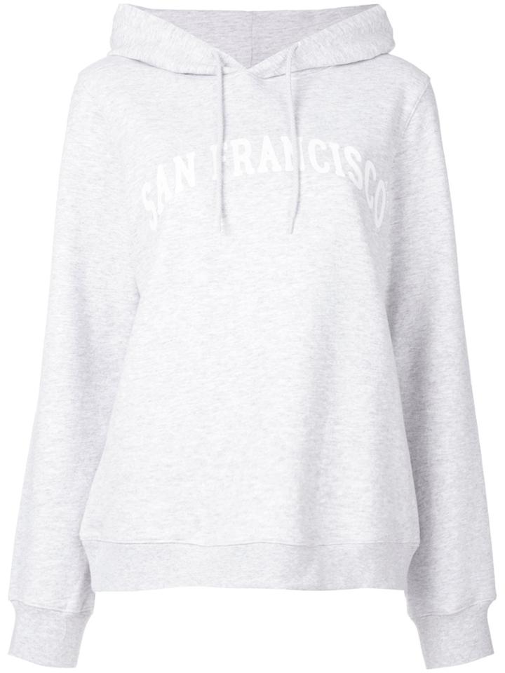 A.p.c. San Francisco Print Hoodie - Grey