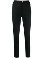 J Brand High-rise Skinny Trousers - Black