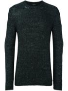 Roberto Collina Crew Neck Jumper, Men's, Size: 50, Black, Silk/merino