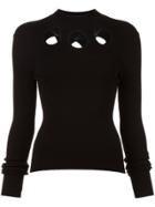 Rosie Assoulin Cry Baby Mock Neck Sweater - Black