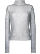 Jil Sander Sheer Jumper, Women's, Size: 36, Grey, Polyamide/rayon